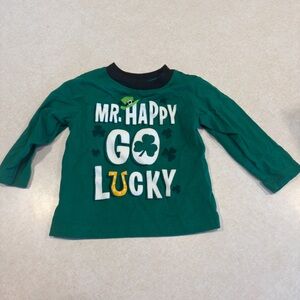 Green Kids Shirt with Fun Print